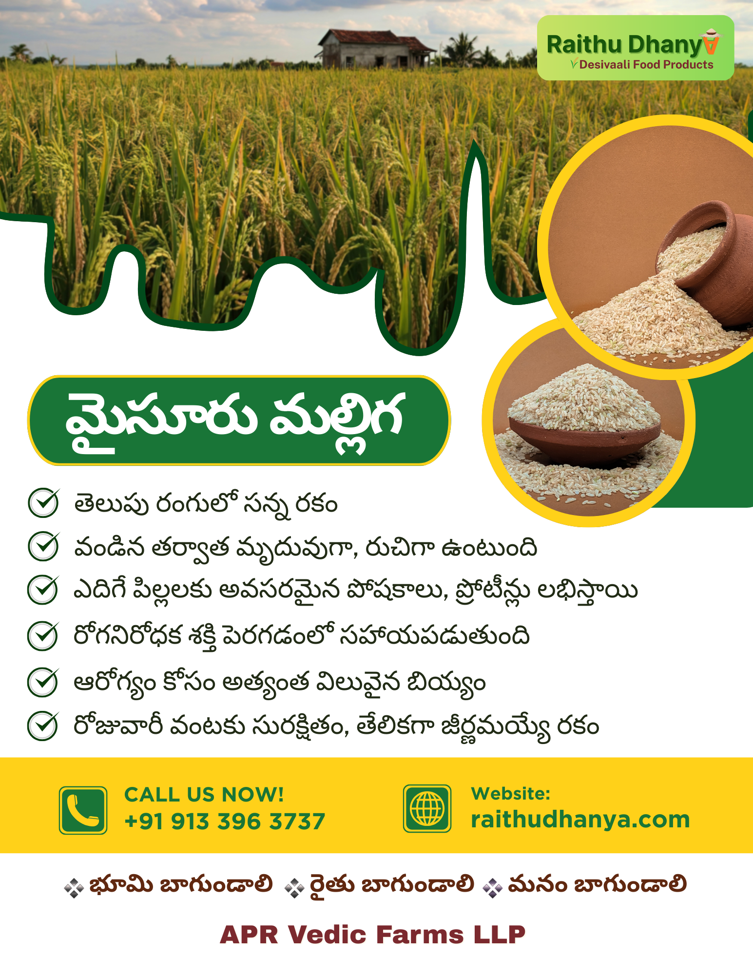 Desavali Rice Information - 009-Misoor Malliga Rice-08